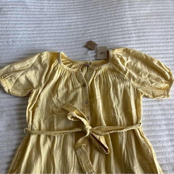 Faherty Yellow Midi Dress - Picture 5 of 11